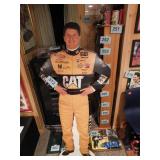Autographed cardboard stand up of Ward Burton,