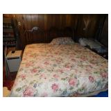 Mid Century King size bed, complete w/ mattress