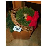 Large box Christmas wreaths