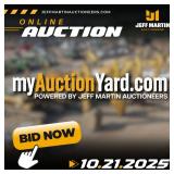 MYAUCTIONYARD.COM ONLINE AUCTION POWERED BY JEFF MARTIN AUCTIONEERS - BEGINS CLOSING OCTOBER 21ST 