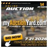 MYAUCTIONYARD.COM ONLINE AUCTION POWERED BY JEFF MARTIN AUCTIONEERS - BEGINS CLOSING JULY 17TH