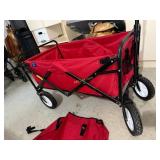 Red/Black Garden Cart with Handle