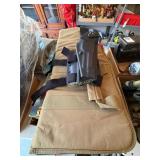 Green Gun/Ammo Kevlar Case, Black Side Holster,