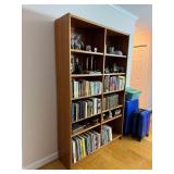 Oak 12 Shelf Bookcase, Measures: 48ï¿½W x 12ï¿½D x
