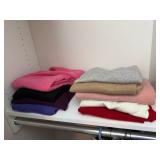 9- Cashmere Sweaters, Various Colors, Size Large