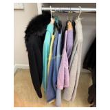 Black Virgin Cashmere Cardigan Jacket, Size