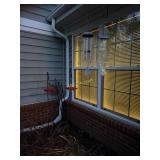 Pair of Shepherds Hooks, Pair of Red/Clear