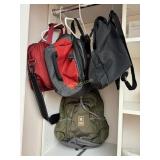 Black Backpack, Red and Black Gym Gag, ï¿½Pierre