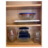 3pc Glass Measuring Cups (1, 4, and 8 Cups), 3pc