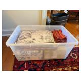 Bin of Linens, Placemates, Napkins
