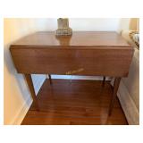Drop Leaf Side Table with Drawer Federal Style