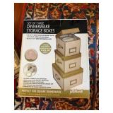 Set of 3 Plate Storage Boxes, Set of 3 Tall
