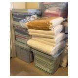 3- Medium Clear Totes and 1 Small Totte Filled