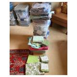 4 Bins and 1 Bag with Some Loose Fabric Different