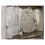 3 Chicos Ladies Blouses (White, Cream, Giraffe