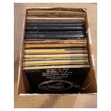 Box Filled with Varity of Classic Music Albums,