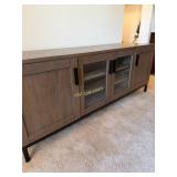Crate & Barrel Wyatt Brown Wood 72ï¿½ Media Console