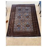 7ï¿½6ï¿½ x 5ï¿½ Hand Knotted Wool Area Rug with