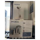 Moen Lindor Square Shower Head, Moen Lindor Sink