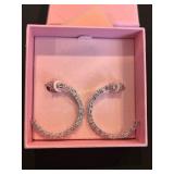 Swarovski Crystal hoop Earrings, LNIB