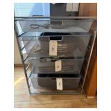 Silver 4- Drawer Metal Utility Rock- * Rack Only-
