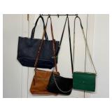 Neiman Marcus Large Tote Bag Dark Faus Leather,