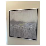 Glam Silver Glitter Wall Art, Measures: 29ï¿½W x