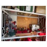 Shelf of a Black Santa Christmas Decoration