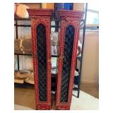 Pair of Indonesian- Style Wooden Pillar CD