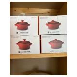 4- Le Creuset 8oz Petite Round Casserole Bowls