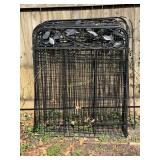 Large Decorative Black Metal Garden Fencing