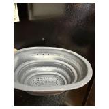 Grey Silicone Strainer, Grey Metal Strainer, 2-