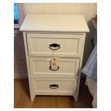 3 Drawer White Nightstand 17.75ï¿½ x 12ï¿½ x 27ï¿½, 2