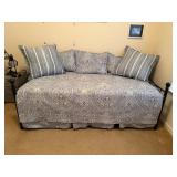 Vecelo Twin Size teal Daybed Black. Victorian