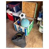 Small Toy Chest Filled with Childrenï¿½s toys,