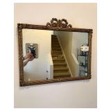 Vintage Gilded Mirror, Measures: 30ï¿½W x 25ï¿½H,