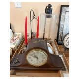 Seth Thomas Plymouth Mantel Clock, 2 White Bells,