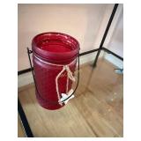 Holiday Glass Gift Box Candy Dish, 3- Footed