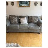 Steel Gray Ashley Olsberg- Style Sofa,