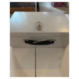 Grey Safe Box with Key, Sentry Safe (Black) Box