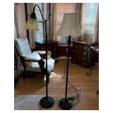 Traditional Style Black Metal Floor Lamp