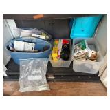 2 Small Totes of Mouse Traps, Ant Killer,