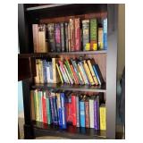3 Shelves of Books Containing Religious and