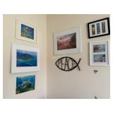 6 Paintings of Various Sizes Depicting an Ocean