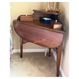 Vintage Pine Drop Front Corner Desk with a Curved