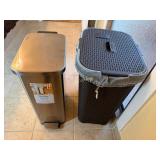 Step Can Trash Can Soft Close Lid, Plastic Hamer