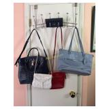 Coach Gallery Tote Bag in Light Blue Cross Grain