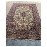 10ï¿½ x 6.5ï¿½ Red/Cream Oriental Rug