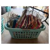 Rubbermaid Light Blue Laundry Basket Full of