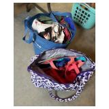2 Reusable Bags Full of Fabric Reusable Bags from